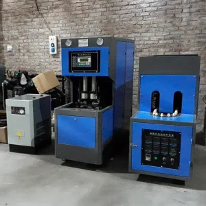 Sopladora de envases PET doble cavidad frente